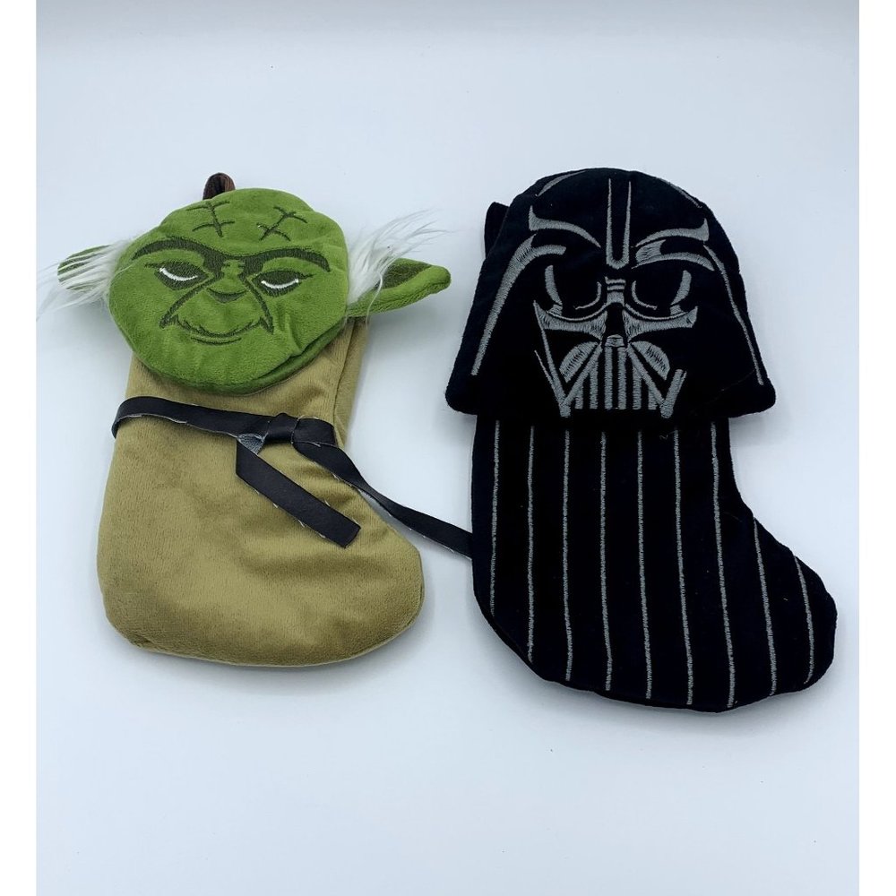 Star Wars Yoda, Darth Vader, Holiday Christmas Stockings, No Tags